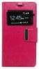 Xiaomi Mi Max Magenta Leather Wallet Case with Window & Silicone Back Cover (OEM)
