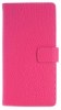 Nokia Lumia 730/735 Leather Flip Wallet Case Magenta (OEM)