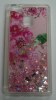 Huawei P9 Lite TPU Gel Hard Case (Clear) with Pink Flowers (OEM)