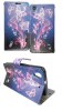 Huawei Ascend G620s Leather Wallet Stand/Case (Blue) (Butterfly Design) (OEM)