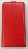 Leather Flip Case With Back Cover Silicone for Huawei Ascend P8 Red (OEM)