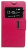 Xiaomi Redmi 3 Pro Leather Wallet Case with Window & Silicone Back Cover (Magenta) (OEM)
