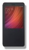 Xiaomi Redmi Note 4 Leather Case with Window & Hard Back Cover (Black) (OEM)