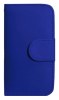 Samsung Galaxy Alpha G850f - Leather Wallet Stand Case Blue (OEM)