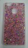 Huawei P9 Lite Clear TPU Gel Hard Case with Pink Sparklin (OEM)