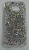Samsung Galaxy S7 Edge G935F TPU Gel Hard Case (Clear) with Silver Sparklin (OEM)