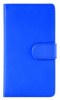 Sony Xperia M4 Aqua/M4 Aqua Dual - Leather Wallet Case Blue (OEM)