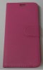 Leather Wallet/Case With Hard Back Cover for HTC One E9+ Magenta (OEM)