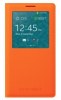Orange Samsung Galaxy Note 3 N9005 Flip Leather Case with Battery Back Cover (OEM)