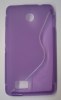 Sony Xperia E1/Xperia E1 Dual - TPU Gel Case S-Line Purple (OEM)