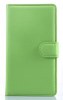 Microsoft Lumia 535 - Leather Wallet Stand Case Green (OEM)