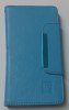 Sony Xperia M4 Aqua/M4 Aqua Dual - Δερμάτινη Θήκη Πορτοφόλι Με Μαγνητικό Φλίπ Γαλάζιο (OEM)