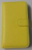 Sony Xperia L - Leather Wallet Stand Case Yellow (OEM)