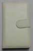 LG Optimus L5 2 E460 Leather Wallet Stand Case L5ii (White) (OEM)