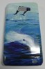 Samsung Galaxy s II i9100 / Plus i9105 Θήκη Πλαστικό Πίσω Κάλυμμα Γαλάζια Με Δελφίνια SGS2I9100PCBCLBWD OEM
