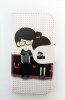 Θήκη Universal Flip Book Small για Κινητά Τηλέφωνα Από 4'' εως 4.8 '' Gel Boy And Girl(OEM)