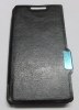 Sony Xperia E1 / E1 Dual - Magnetic Leather Case With Hard Back Cover Black (OEM)