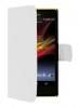 Sony Xperia T2 Ultra D5303 / Xperia T2 Ultra Dual D5322 Leather Wallet Case (White) (OEM)
