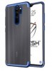 Xiaomi Note 8 Pro TPU Silicone back cover transparent With Metallic Color Blue on the sides (oem)