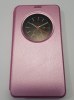 SAMSUNG NOTE 4  WALLET WITH ACTIVE  CLOCK PINK