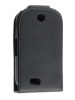 Samsung Galaxy 5 (I5500) Leather Flip Case (Black) (OEM)