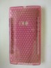 Nokia Lumia 920 Clear Pink TPU Silicone Case with Stars (OEM)