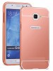 Samsung Galaxy A5 (2016) A510F - Σκληρή Θήκη Καθρέπτης Με Μεταλλικό Frame Ρόζ Χρυσό (ΟΕΜ)