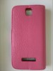 Sony Xperia E - Δερμάτινη Θήκη Πορτοφόλι Ροζ (ΟΕΜ)