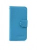 Leather Wallet/Case for Alcatel One Touch Pop C3 (OT-4033D) Light Blue (OEM)