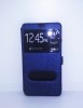 Dark-Blue Leather Wallet Case for Nokia 540