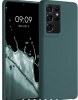 Θήκη ματ TPU σιλικονη μαλακή πίσω κάλυμμα για SAMSUNG S21 ULTRA - GREEN TURQUOISE (OEM)