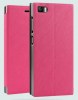 Xiaomi Mi3 - Δερμάτινη θήκη flip Με Σκληρό Πίσω Κάλυμμα Φούξια (OEM)