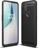 Brushed Carbon Back Cover Σιλικόνης Μαύρο (OnePlus Nord N100)