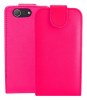 Sony Xperia Z3 Compact D5803 - Δερμάτινη Θήκη Flip Φούξια (OEM)