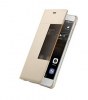 Αυθεντική Huawei P9 Θήκη απο Γνήσιο δέρμα με ενεργό πορτάκι σε Χρυσό
