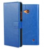 Microsoft Lumia 640 - Leather Wallet Case Blue (OEM)