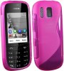 Nokia Asha 202 TPU S-Line Silicone Gel Case - Pink NA202GTPUCSLP (OEM)