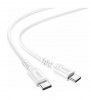Hoco X62 Fortune USB-C to USB-C 2.0 Cable (100W Fast Charging) (White) (1.5m) (Fast Charging 100 watt)