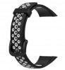 Λουράκι Smartwatch για Huawei Band 6 / Honor Band 6 Σιλικόνη Μαύρο / Λευκο