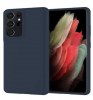 Θήκη ματ TPU σιλικονη μαλακή πίσω κάλυμμα για SAMSUNG S21 ULTRA - ΜΠΛΕ NAVY (OEM)