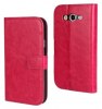 Samsung Galaxy Grand Neo i9060 - Leather Wallet Case With Stand Magenta (OEM)