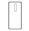 Θήκη TPU Σιλικόνης Διάφανη με Frame Μαύρο for Nokia 8 (oem)