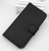 Alcatel One Touch T'POP Leather Wallet/Case (OT-4010D) (Black) (OEM)