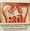 Ακουστικά Hands free Άθλησης με μικρόφωνο - Πορτοκαλί (ΟΕΜ)