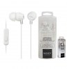 Hands Free Stereo Sony MDR-EX15AP/WC για android και iphone 3,5 mm Άσπρο