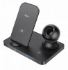 Hoco CW33 Ultra-Charge Wireless Charging Pad (15W, 2A) - Black (Qi Pad) (3-Device) (CW33)