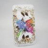 Samsung Galaxy S Advance I9070 Silicone Butterfly Case (White)