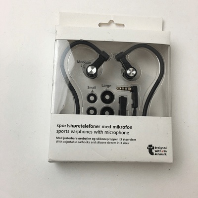 Ακουστικά Hands free Άθλησης με μικρόφωνο - Μαύρο (ΟΕΜ)