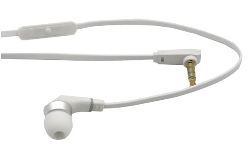 Ancus Inos Hands Free Μονό 3.5mm με Πλακέ Καλώδιο & Μικρό Ακουστικό Λευκό