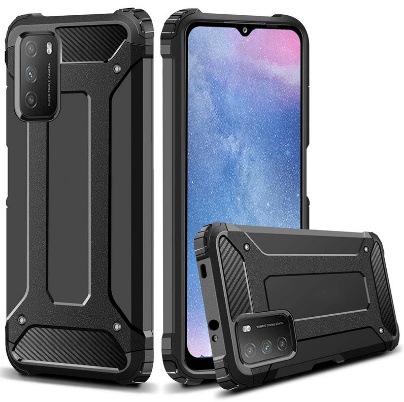 Armor CASE REAR BACK FOR Xiaomi Poco M3  black (OEM)